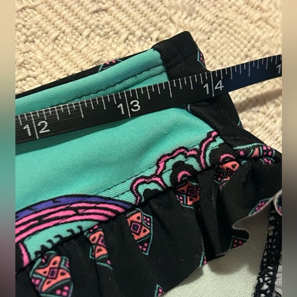 👙OP Bikini scrunch bottom, multi color Size M, great condition - Picture 3 of 7